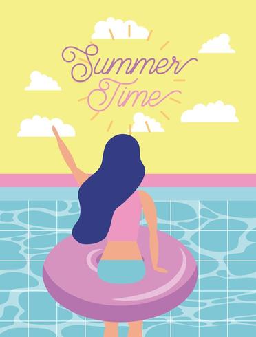 Summer time vacation vector