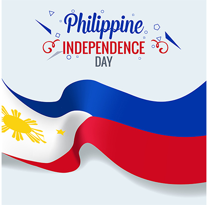 Isolated Philippine Flag waving 3d Realistic fabric 687602 - Download