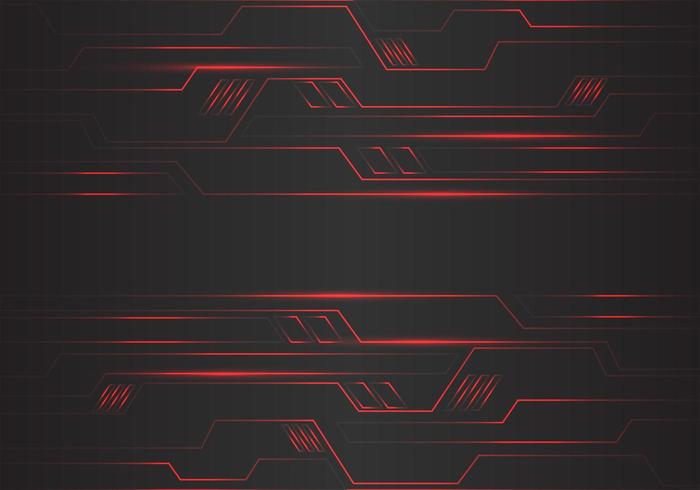 Abstract red circuit polygon geometric light lines  vector