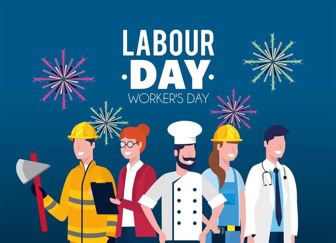 professional employers to labour day holiday vector