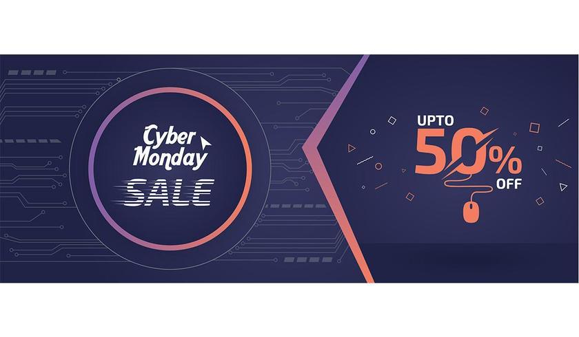 Cyber Monday Sale Banner Ad  vector