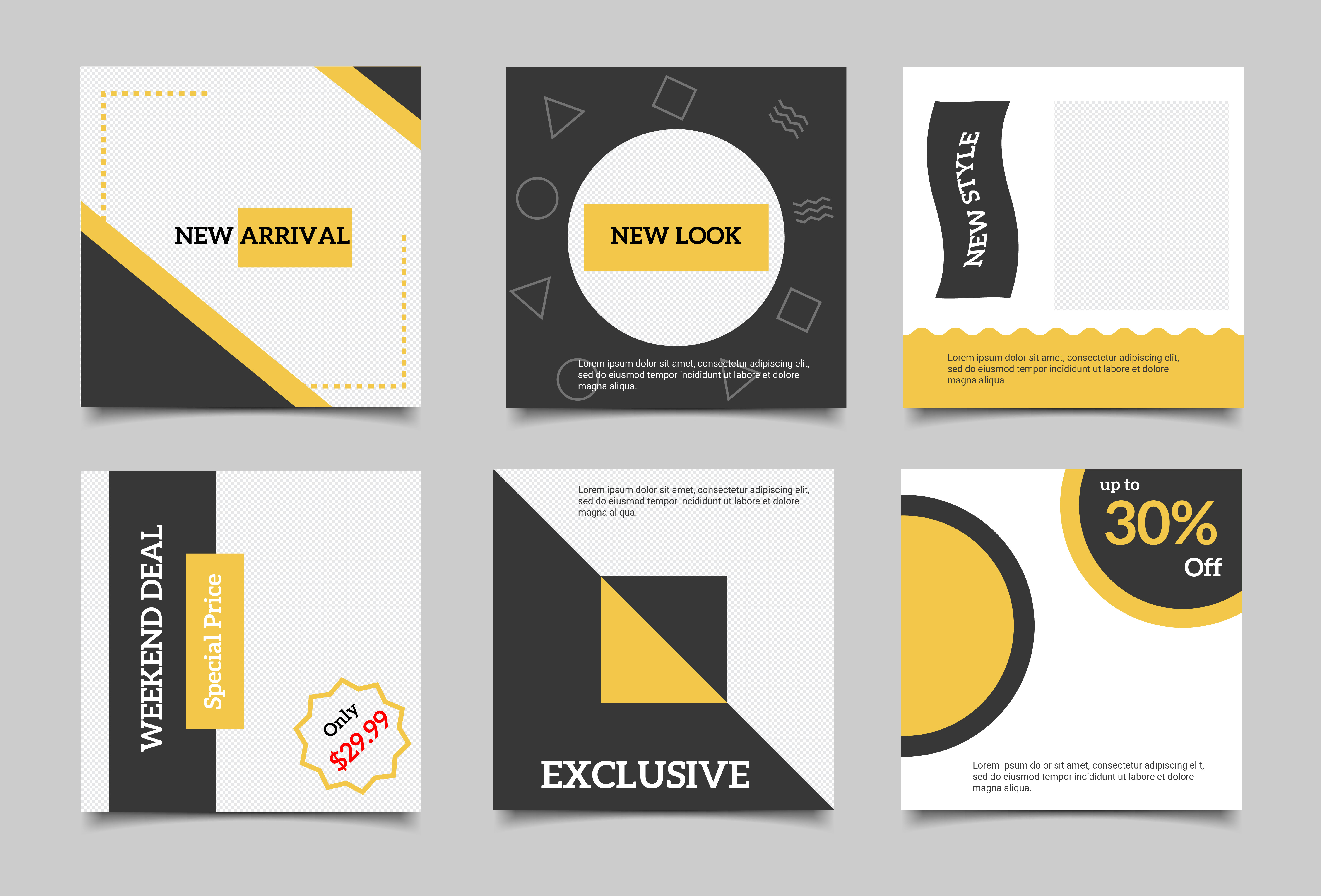 Editable Square social Media Post Template Minimalist Design 688074 