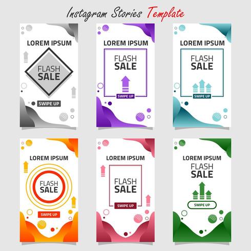 Liquid Background Social Media Stories or Sale Template vector