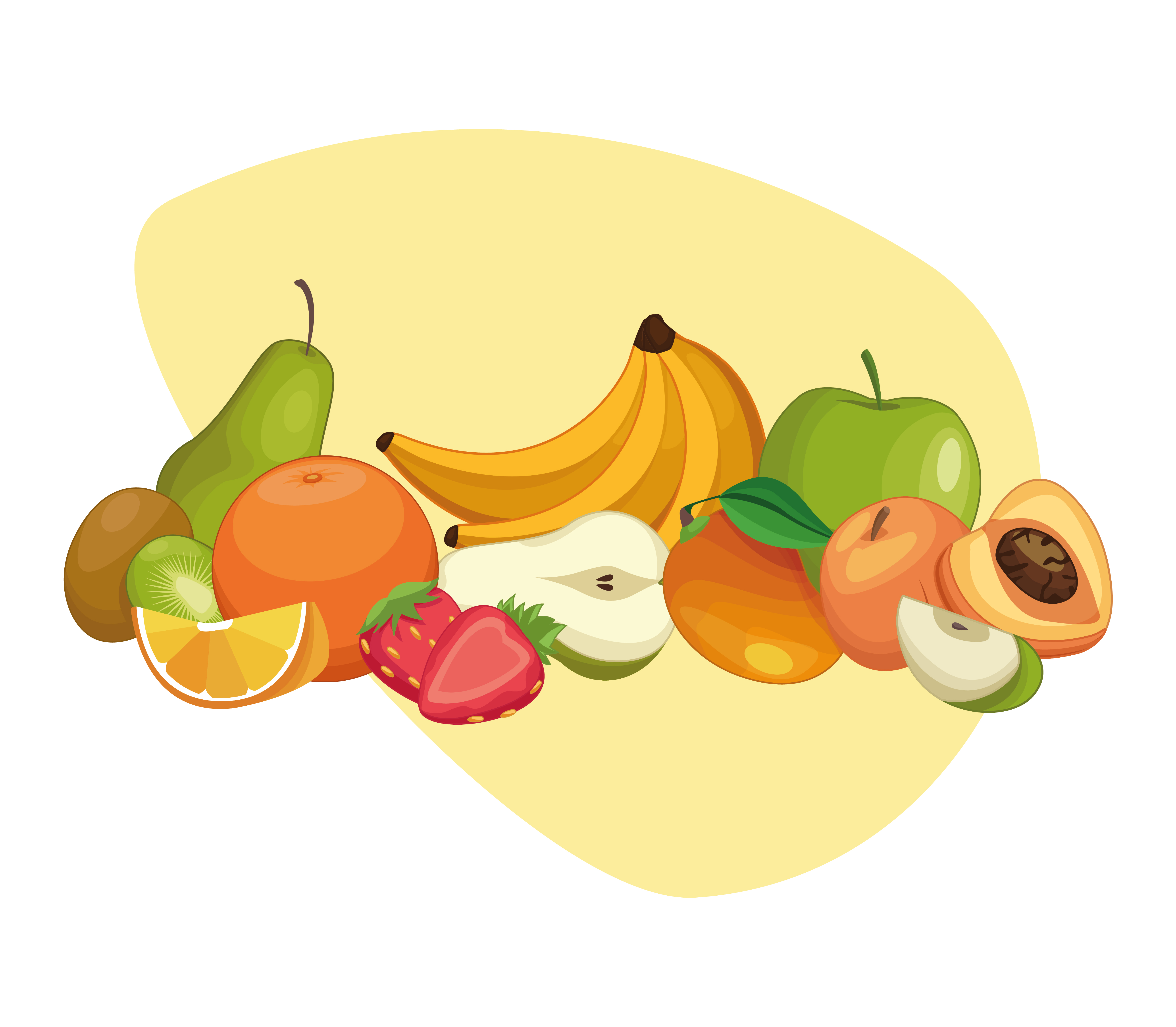 Delicious fruits  cartoons  688136 Vector Art at Vecteezy