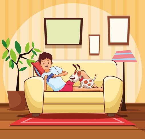 Adolescente con videojuego y dibujos animados de perros 688141 Vector en Vecteezy Adolescente con videojuego y dibujos animados de perros 688141 Vector en Vecteezy