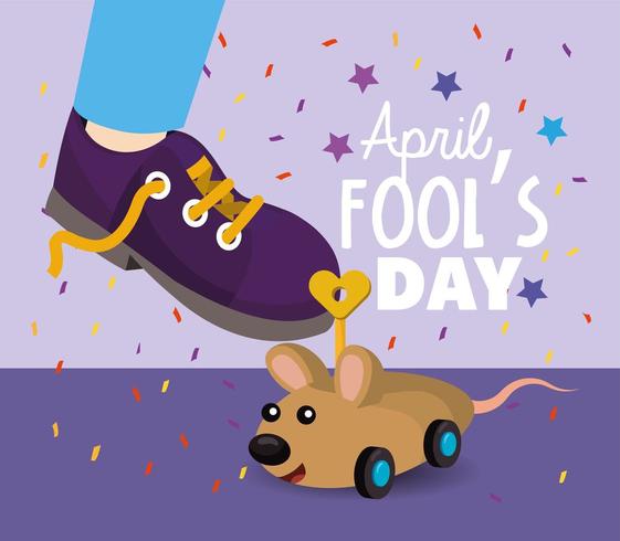 April Fools Day Message vector