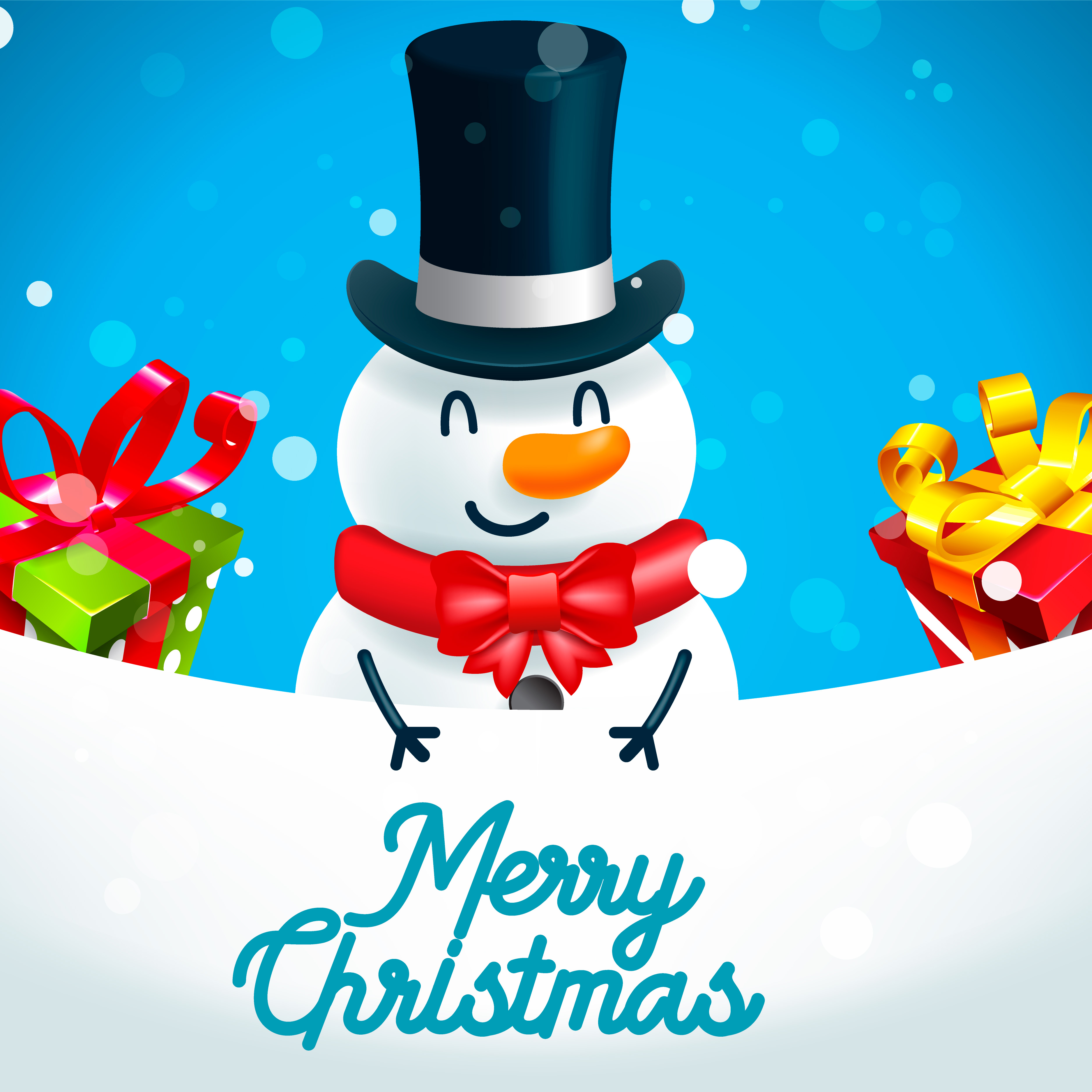 Christmas Snowman Free Vector Art - (2,415 Free Downloads)