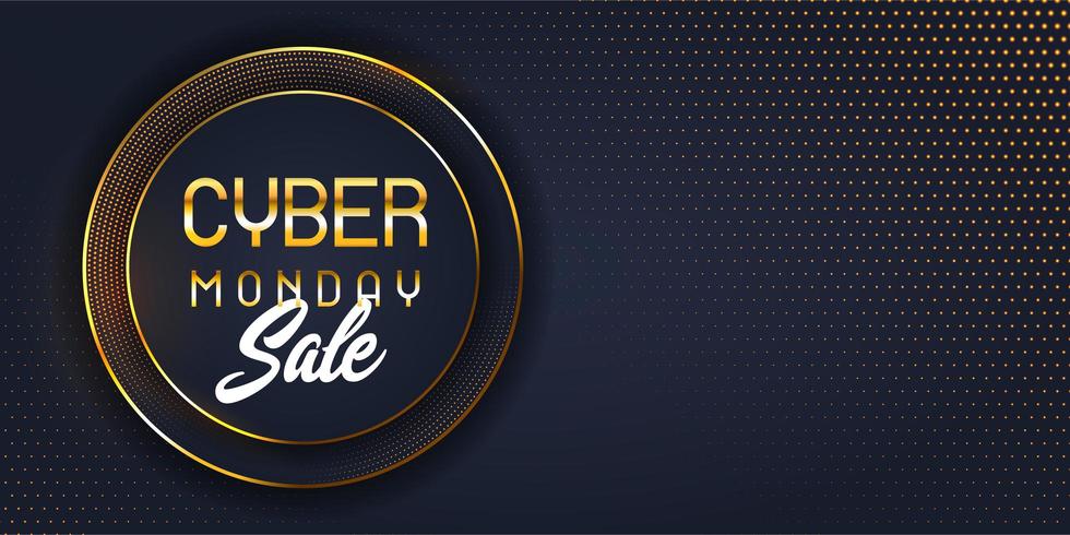 Modern cyber Monday sale banner  vector