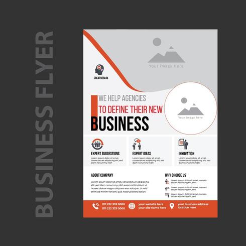 Professional business promotion flyer template vector