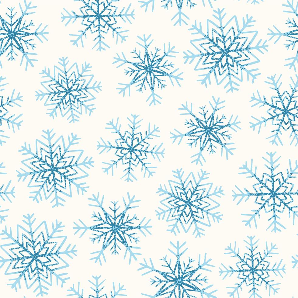 Seamless Pattern with Snowflakes 688607 Vector Art at Vecteezy