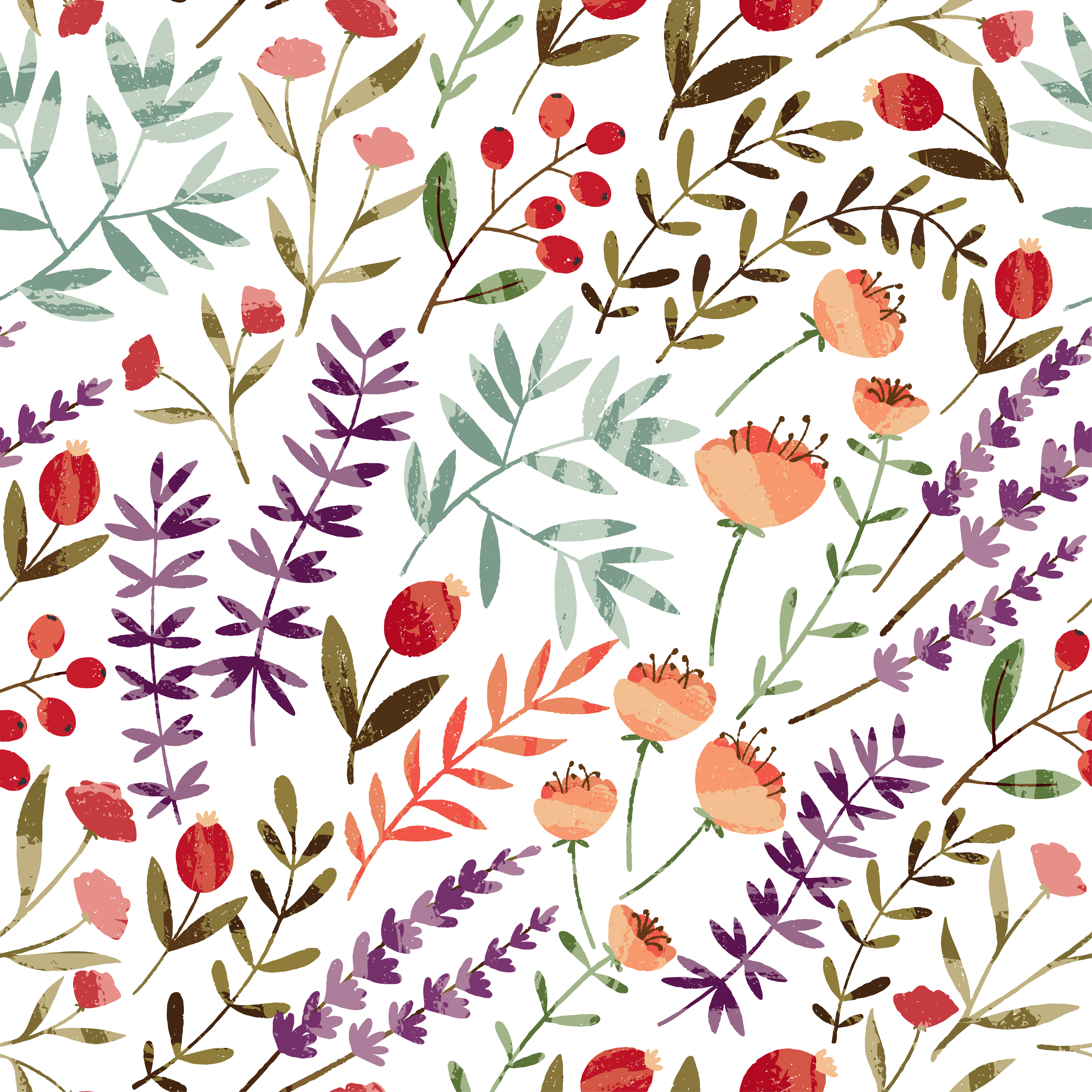Spring Garden Pattern 688616 Vector Art at Vecteezy