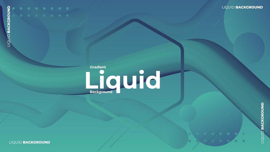 Liquid shape web page template  vector