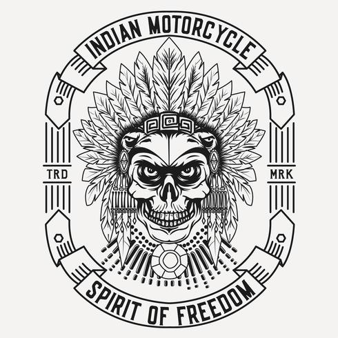 diseño de motocicleta india vector