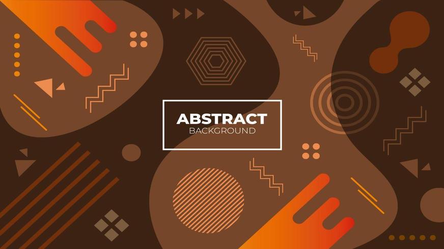 Abstract Brown Geometric Background vector