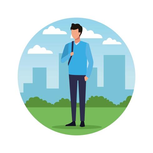 avatar man cartoons vector