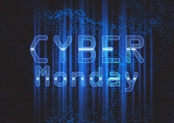 Techno modern Cyber Monday background  vector