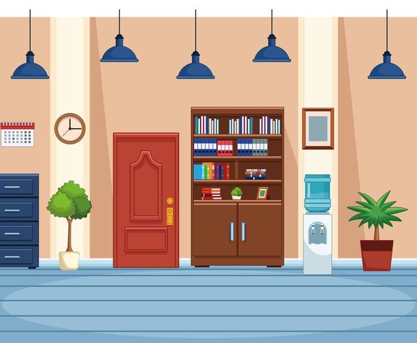 Business office workplace vector