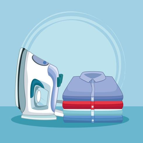 housekeeping and cleaning kit supplies vector