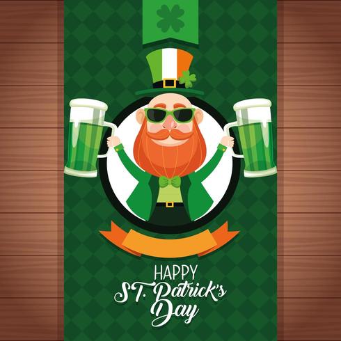 Feliz dia de San Patricio vector