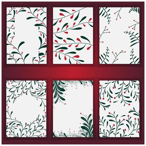 set of christmas tree background and texture vector