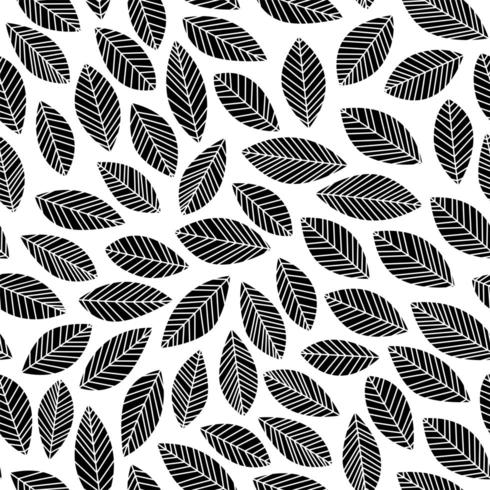leaf floral botanical seamless pattern vector