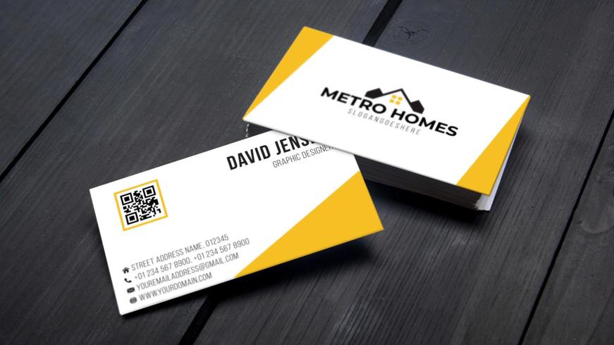 Professional business card template design vector