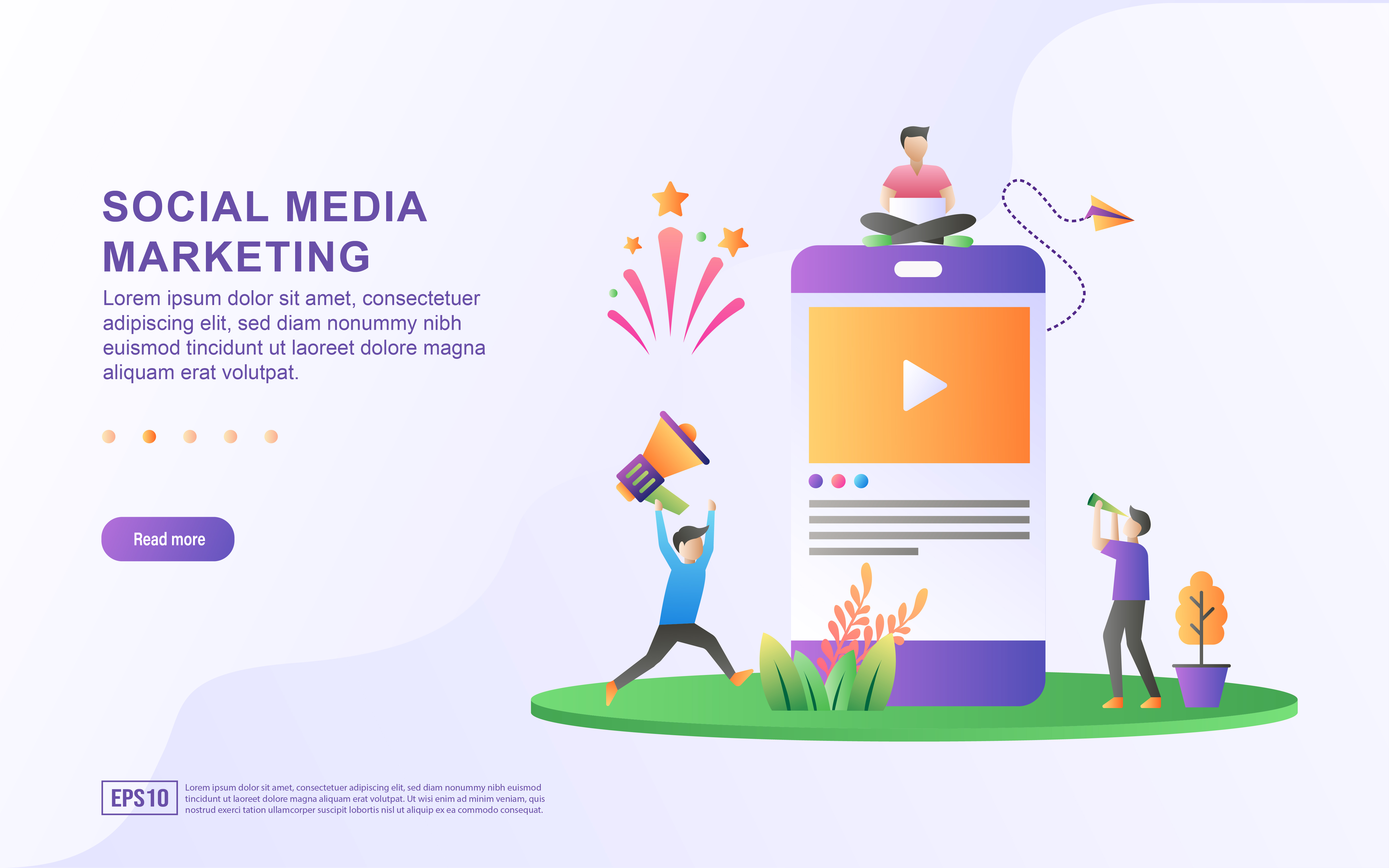 Social media marketing illustration concept. 689590 Vector Art at Vecteezy