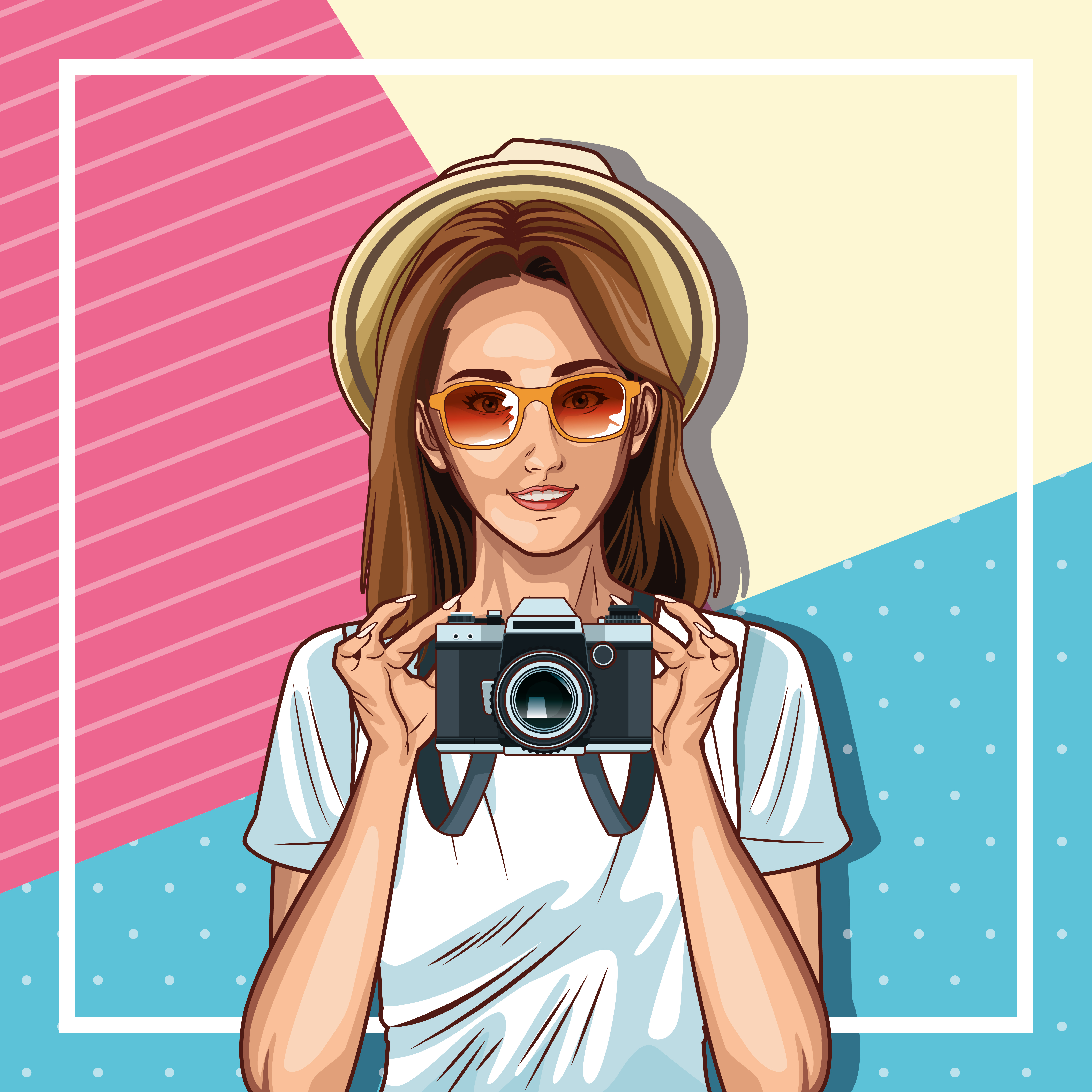 Pop art fashion and beautiful woman cartoon 689627 Vector Art at Vecteezy