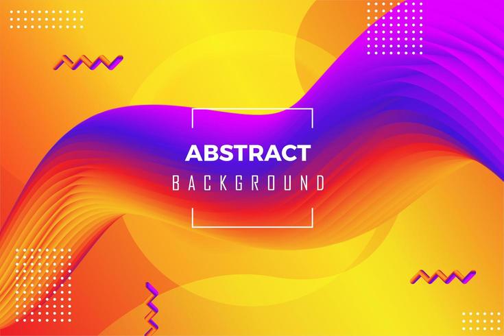 3D Liquid Abstract Colorful Background vector