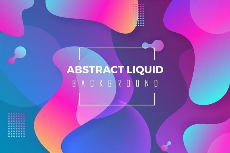 Abstract Background Colorful Liquid vector