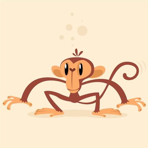 Chimpanzee monkey  vector