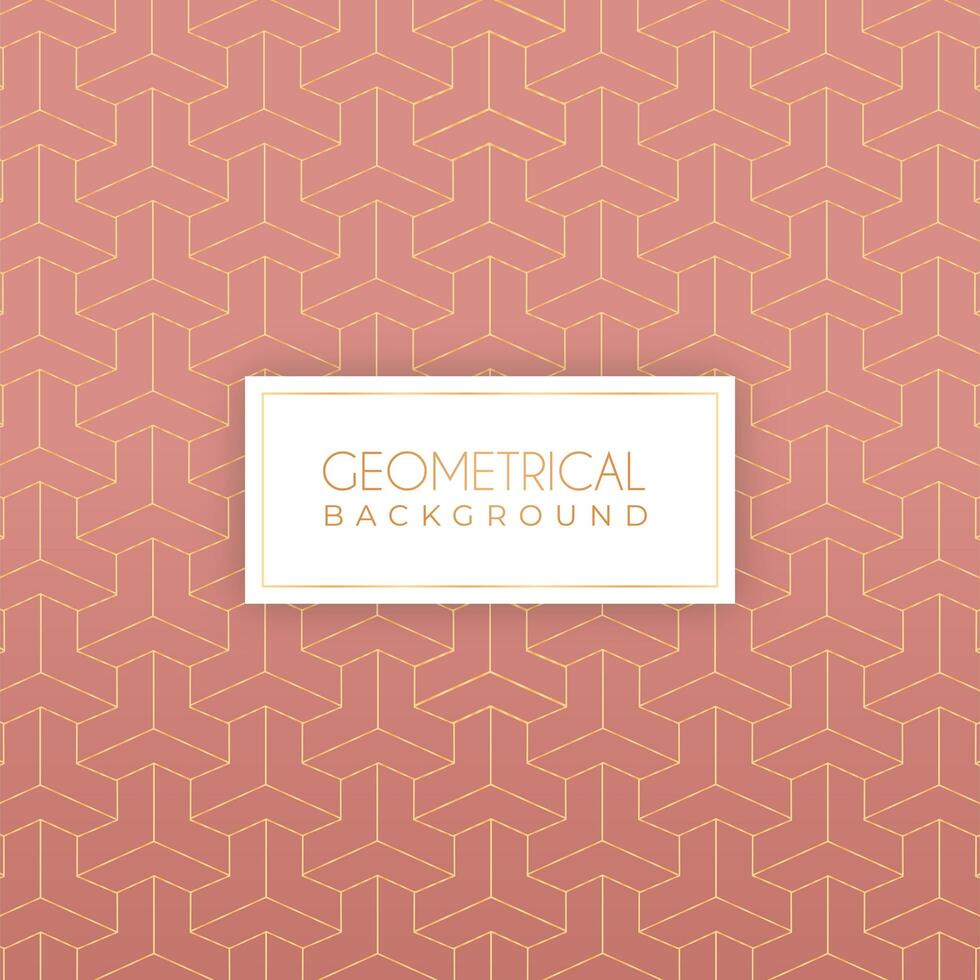 Geometric luxury pattern vector