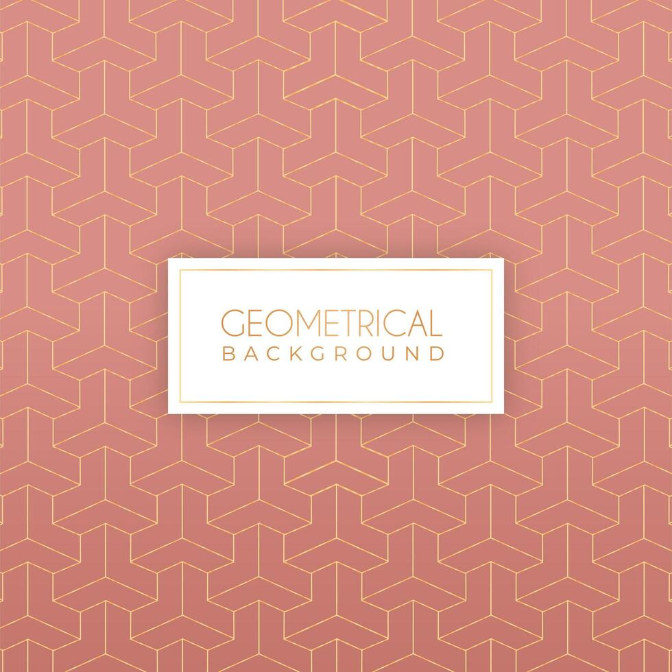 Geometric luxury pattern vector