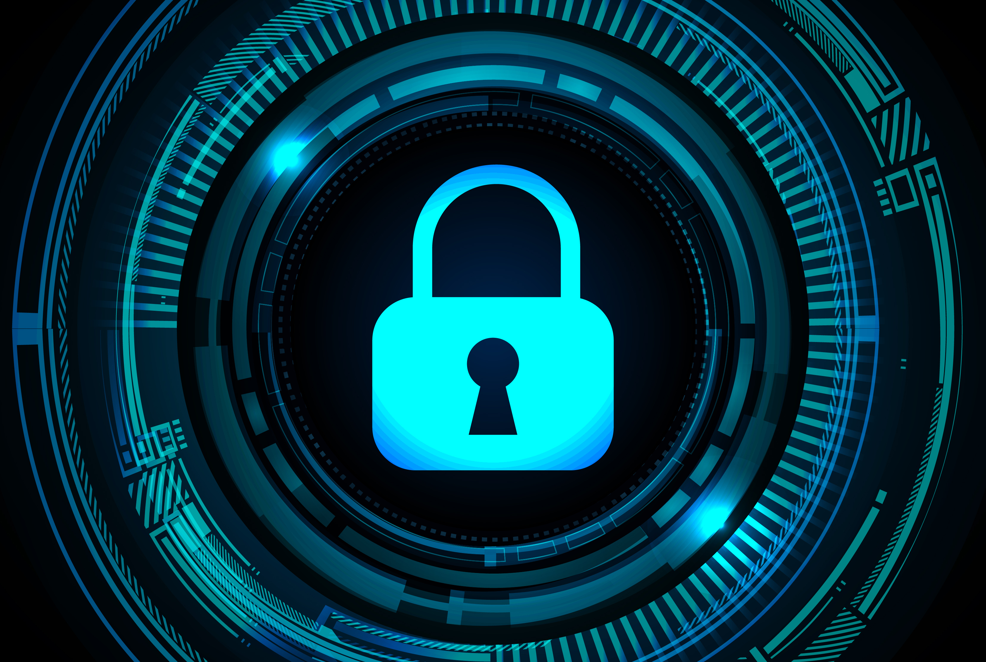 Closed Padlock on digital background 689810 Vector Art at Vecteezy