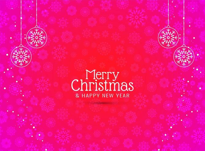 Merry Christmas decorative background vector