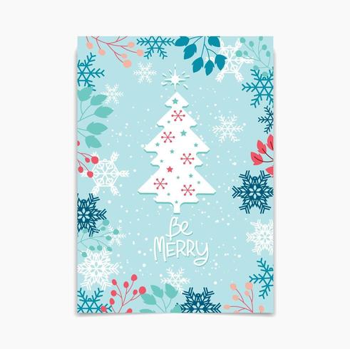 Hello Winter design with Tree and Foliage vector