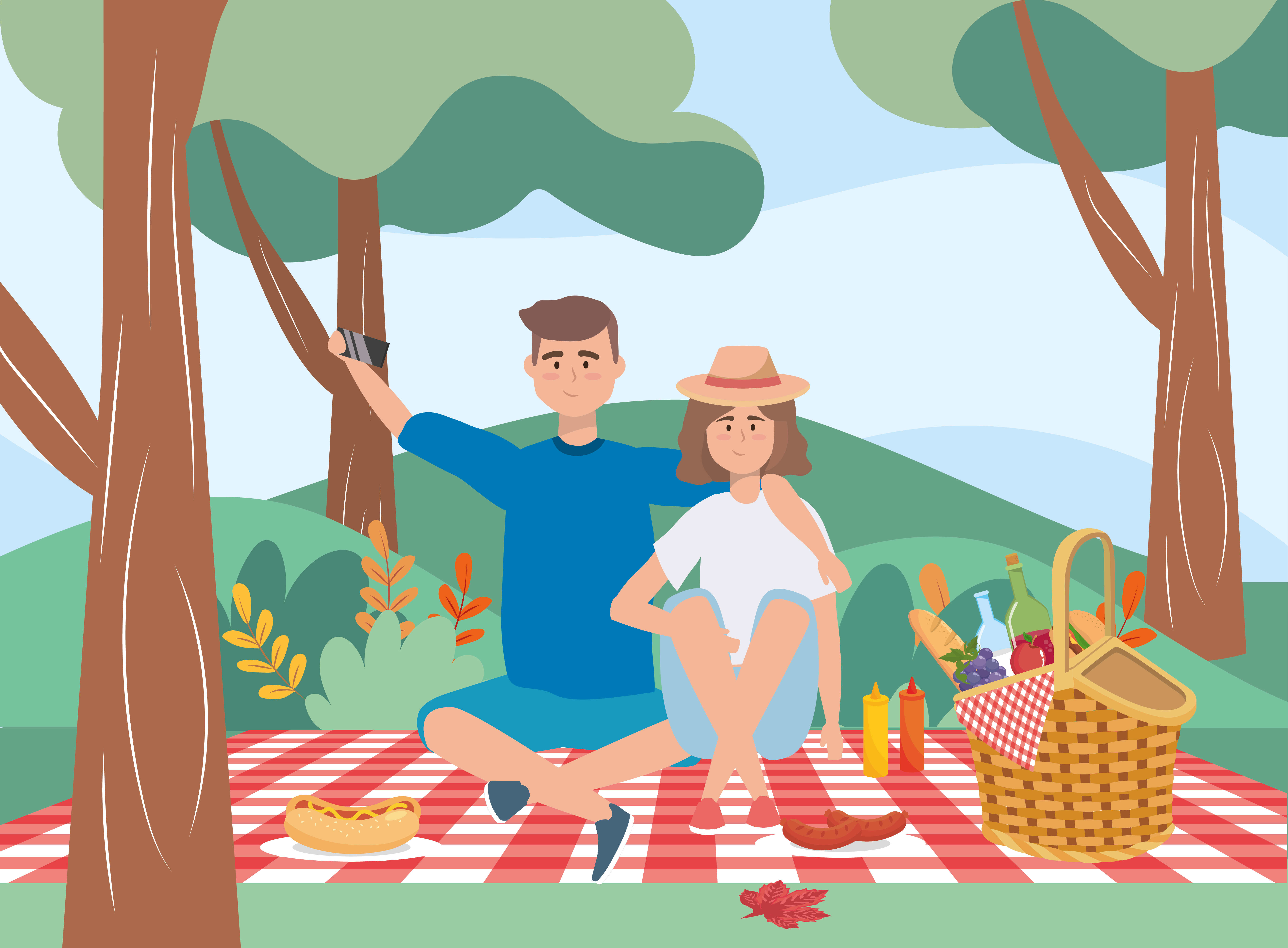 To be on a picnic