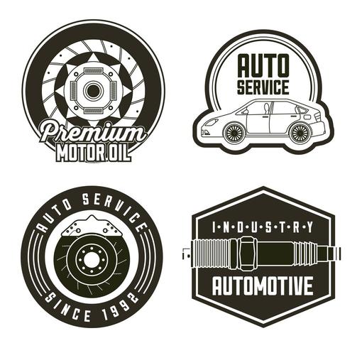 industria automotriz servicio automotriz vector