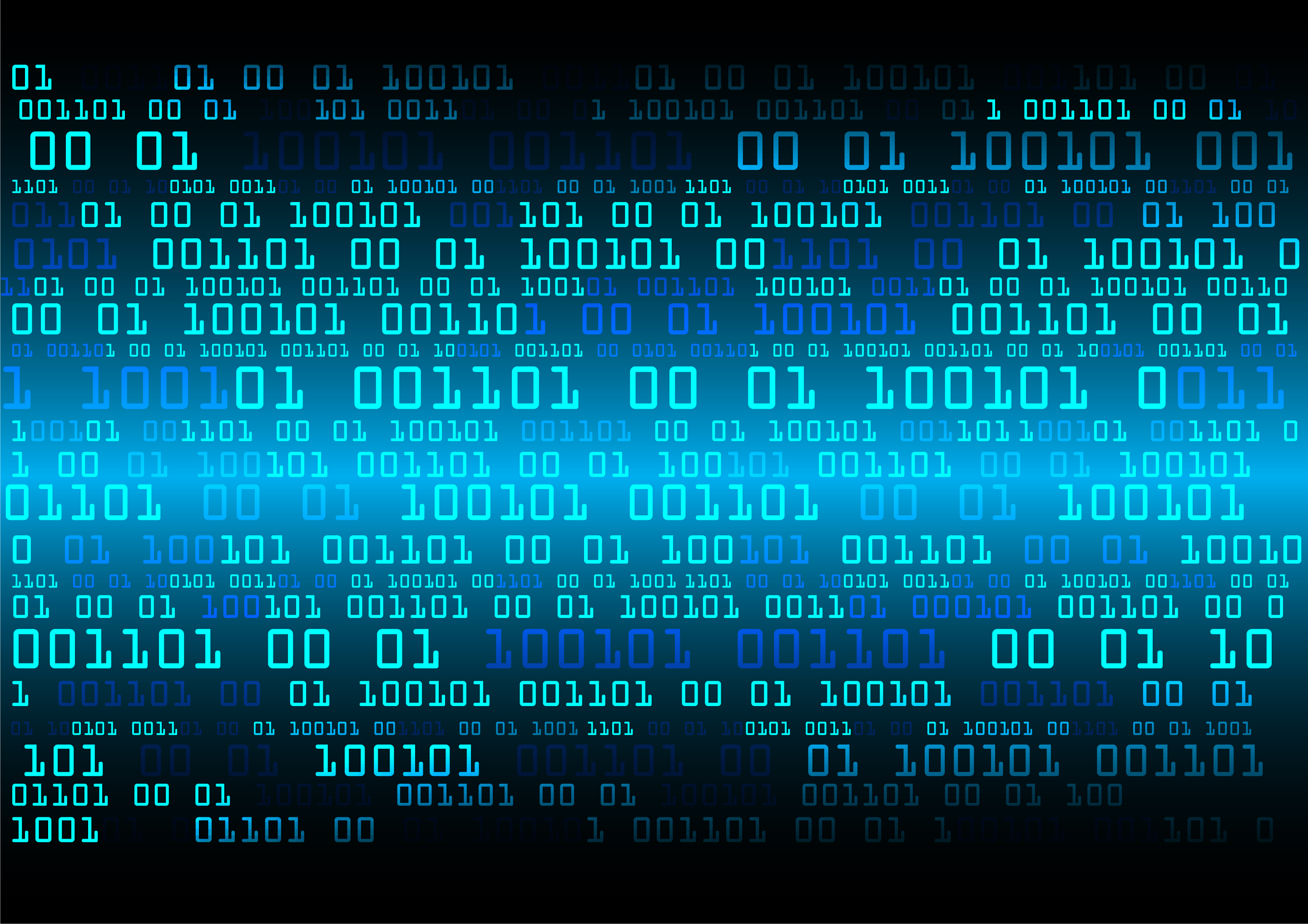 Blue binary cyber circuit future technology 690049 Vector Art at Vecteezy