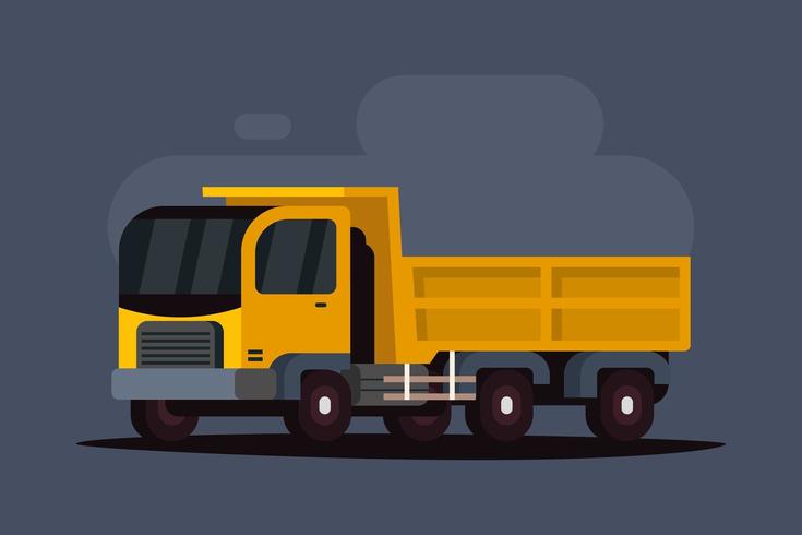 Truck in Flat Style vector