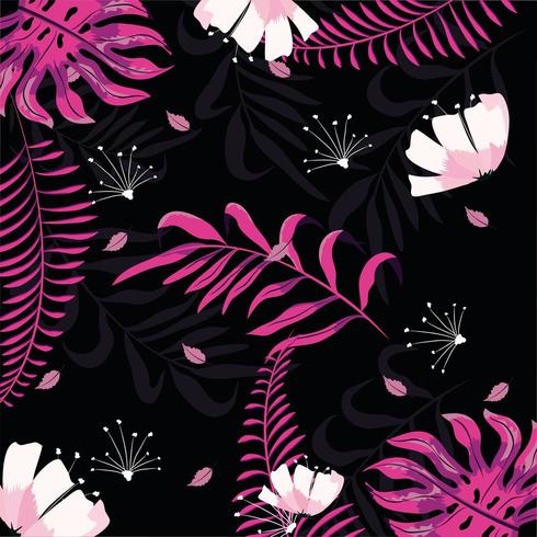 Floral pattern background vector