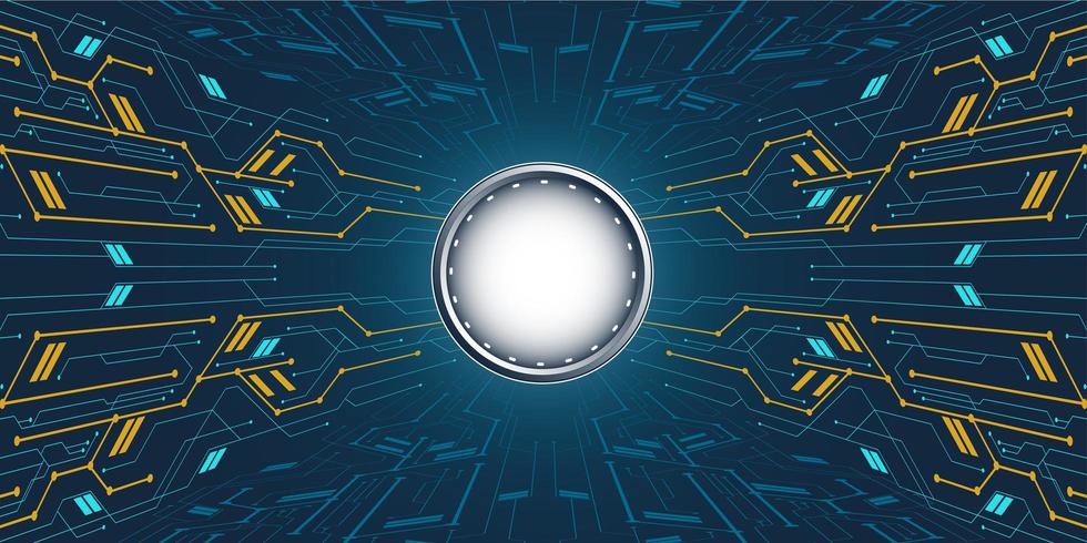 Abstract luxury technology concept with circular space for text vector