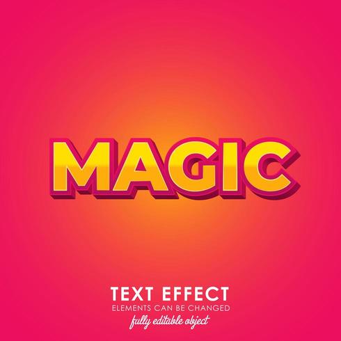magic premium text style vector