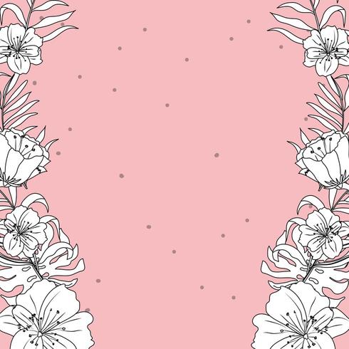 Floral pattern background vector