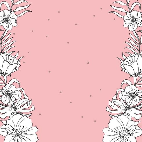 Fondo floral vector