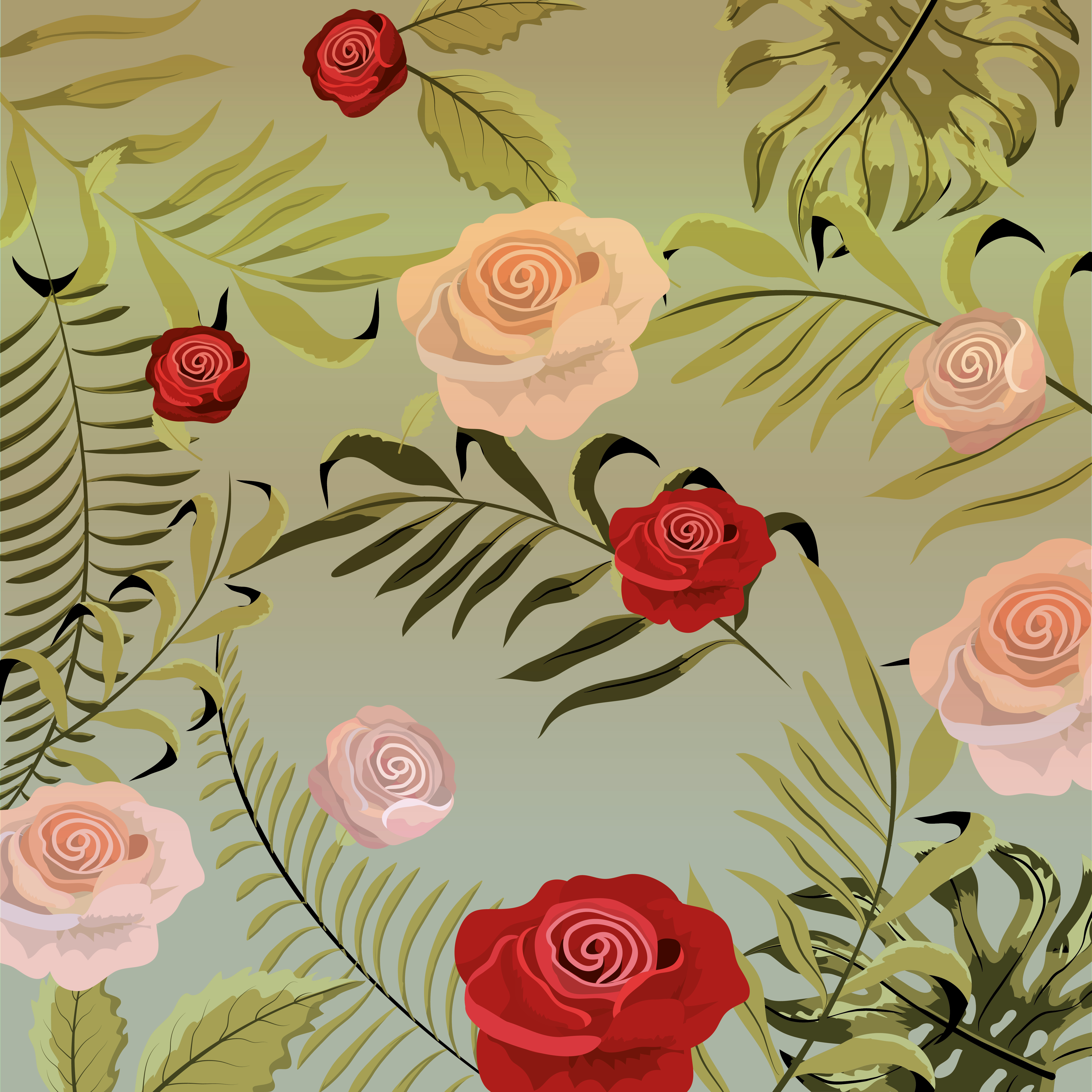 Download Vintage floral background - Download Free Vectors, Clipart Graphics & Vector Art
