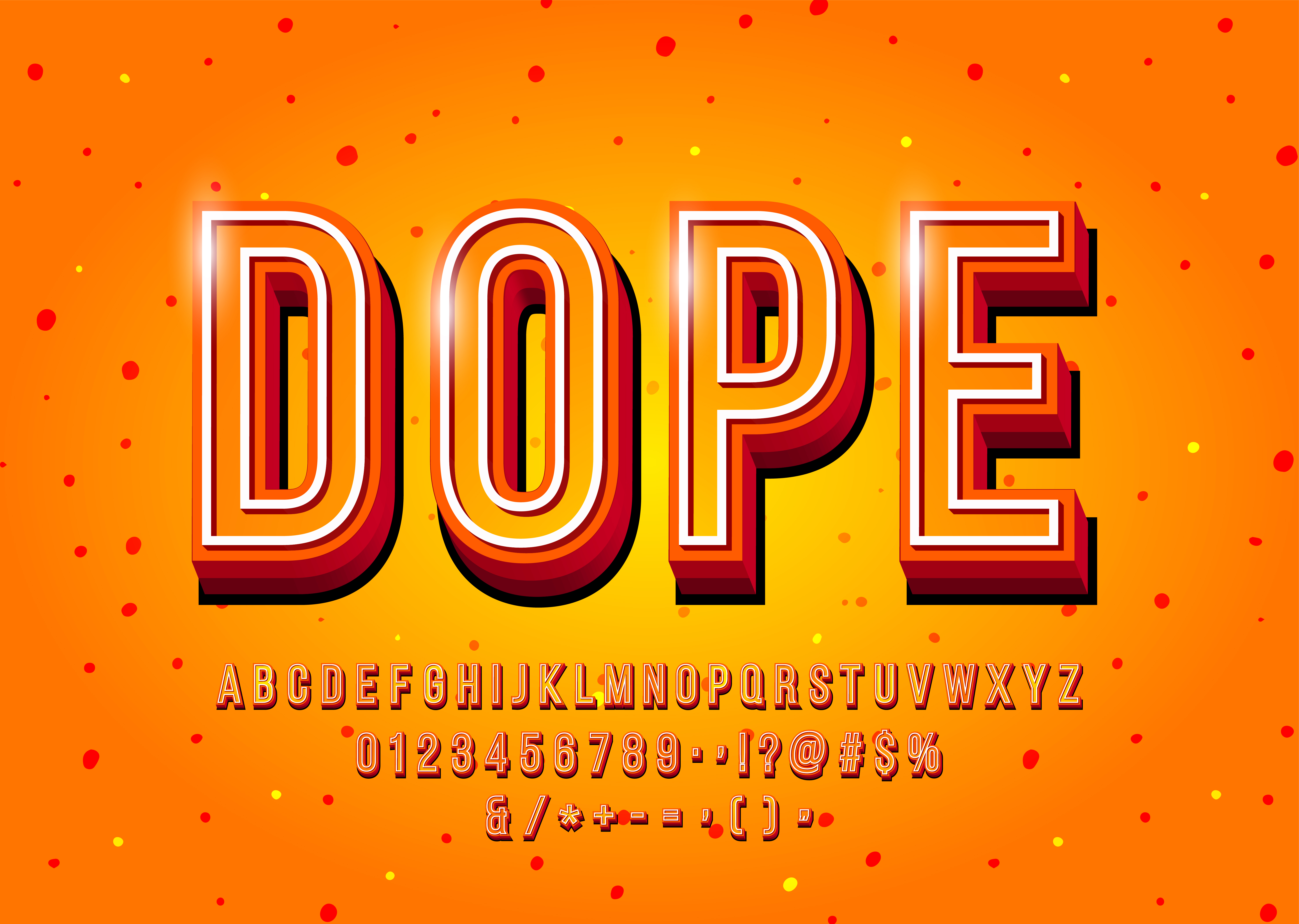 Modern 3d Display Font Design 690314 Vector Art At Vecteezy