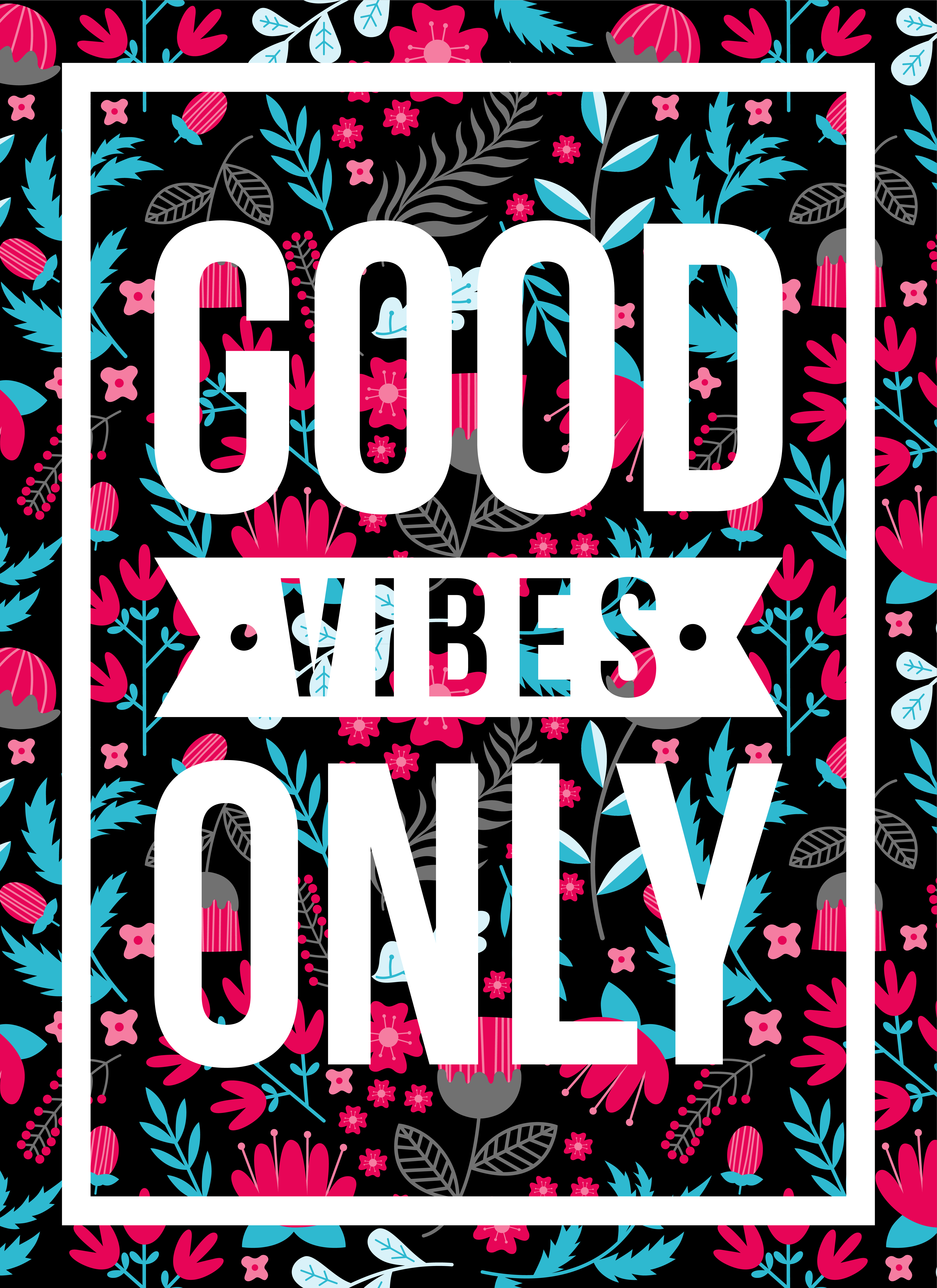 Good Vibes Only Vector Icons, and Free Download