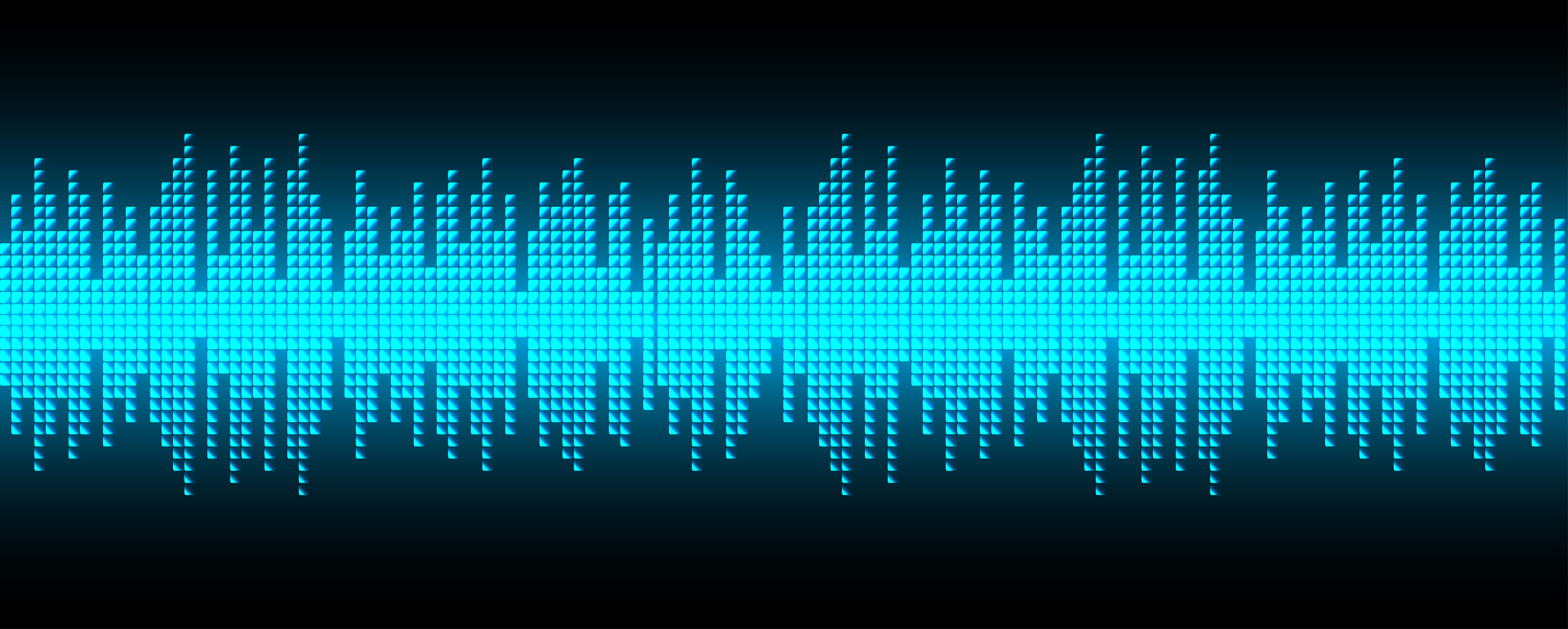 Digital pixel sound waves 690414 Vector Art at Vecteezy