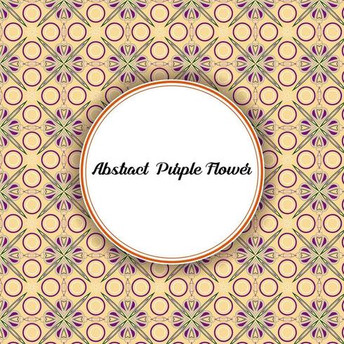 Abstract Purple Flower Pattern vector